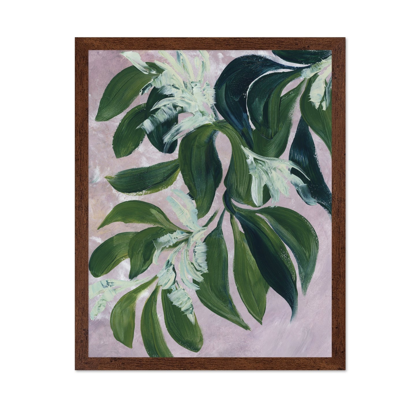 Green Leaves Pink