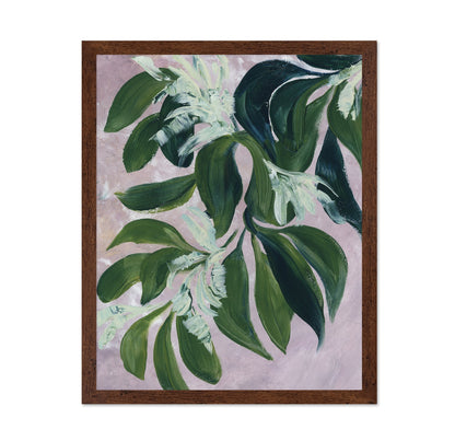 Green Leaves Pink