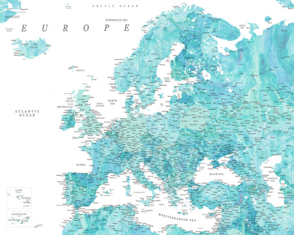 Aqua Europe Map