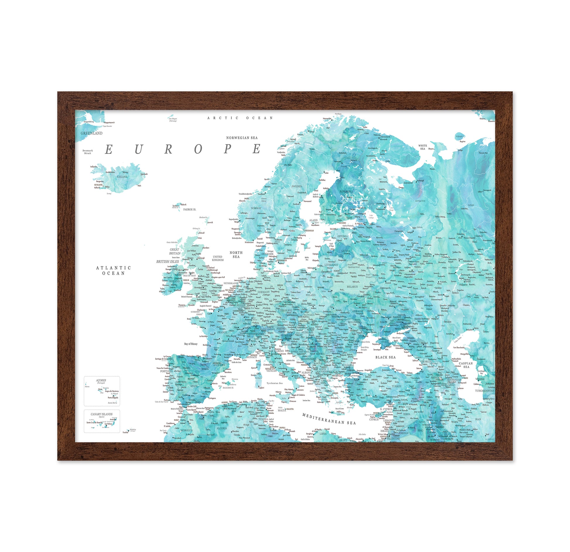 Aqua Europe Map