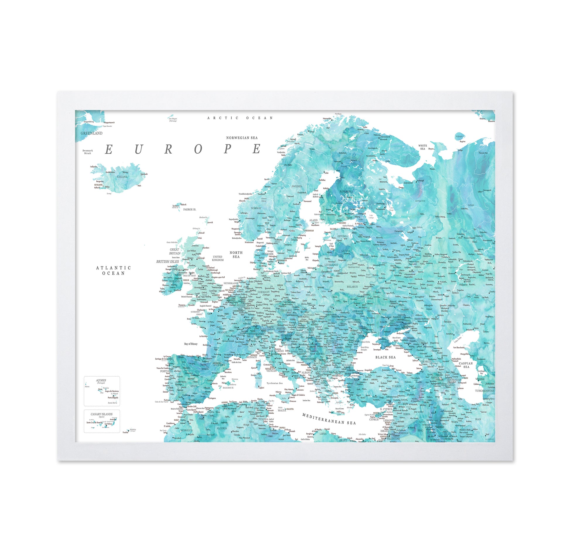 Aqua Europe Map