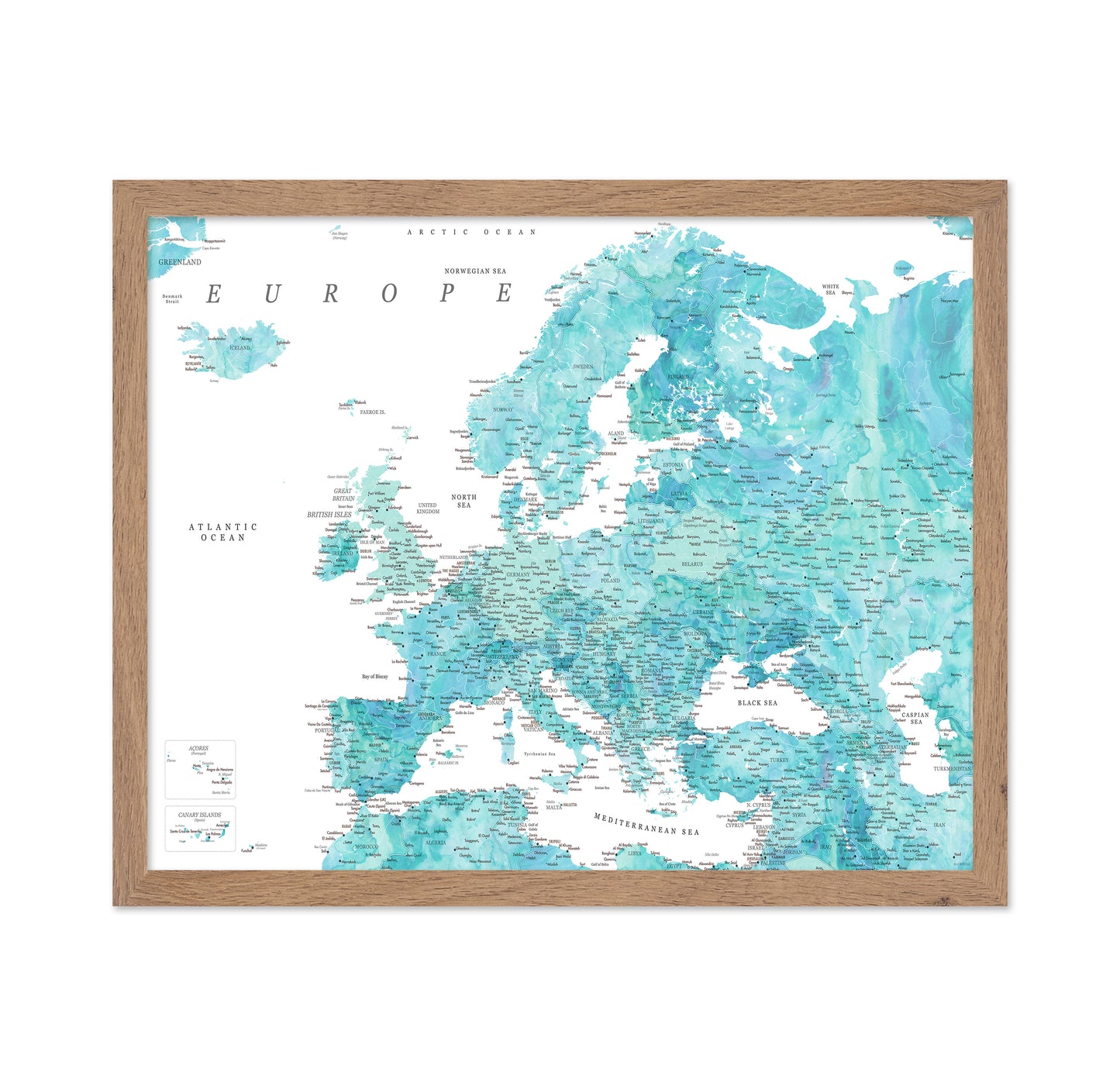 Aqua Europe Map