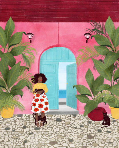 Cartagena Tropical Door Scene