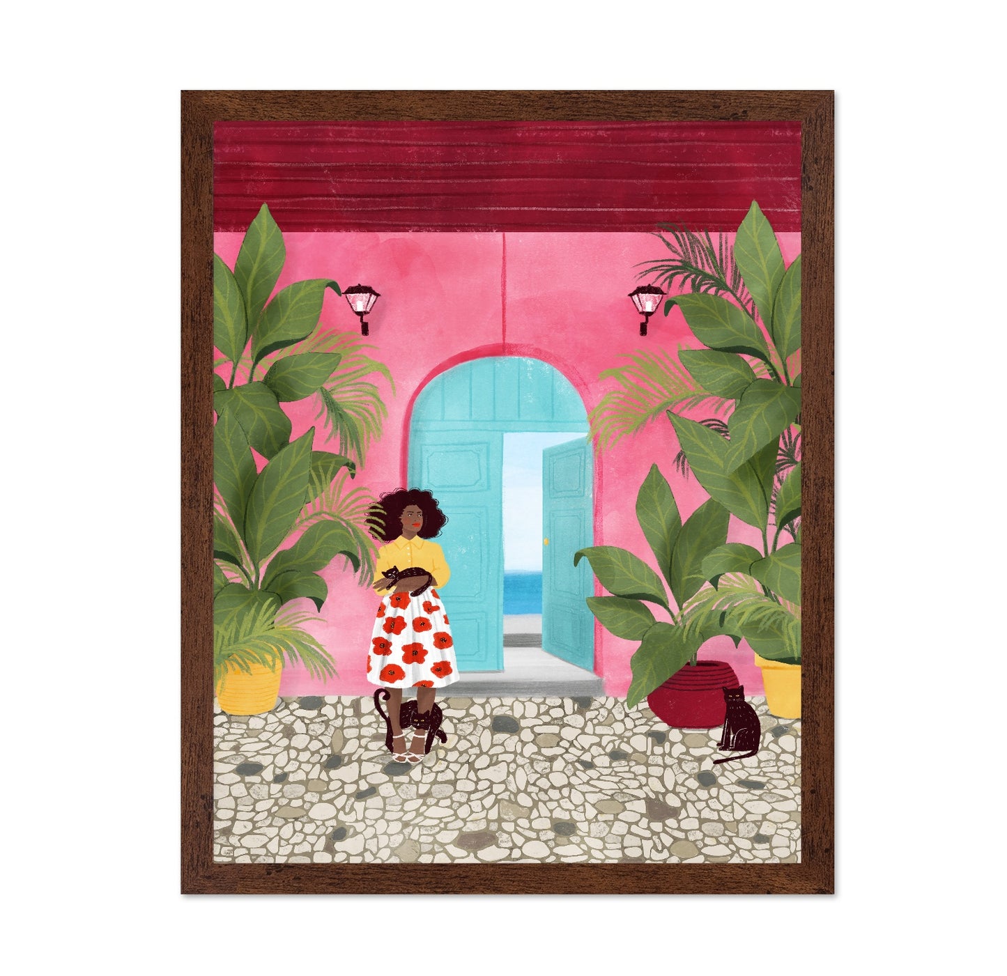 Cartagena Tropical Door Scene