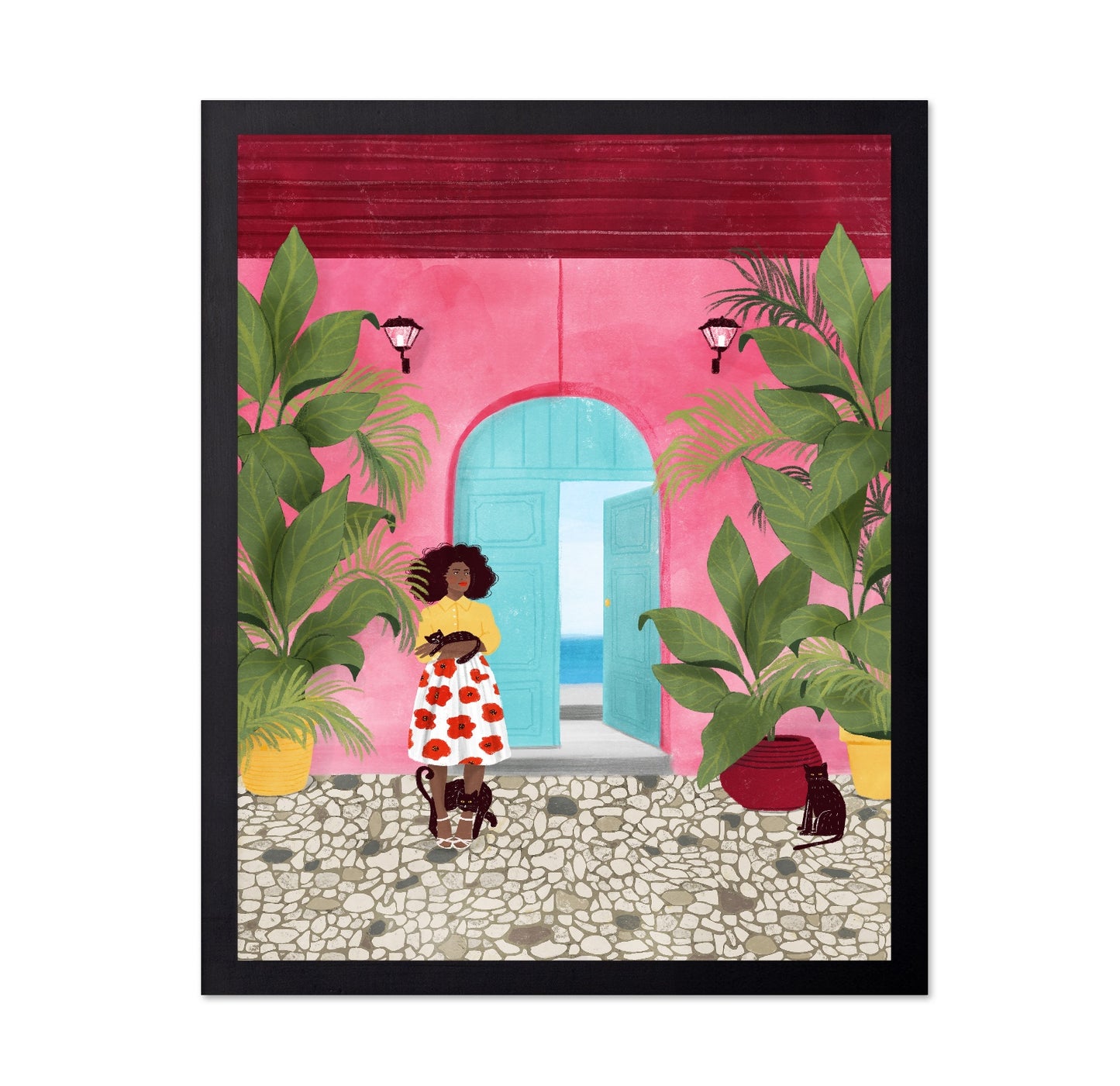 Cartagena Tropical Door Scene