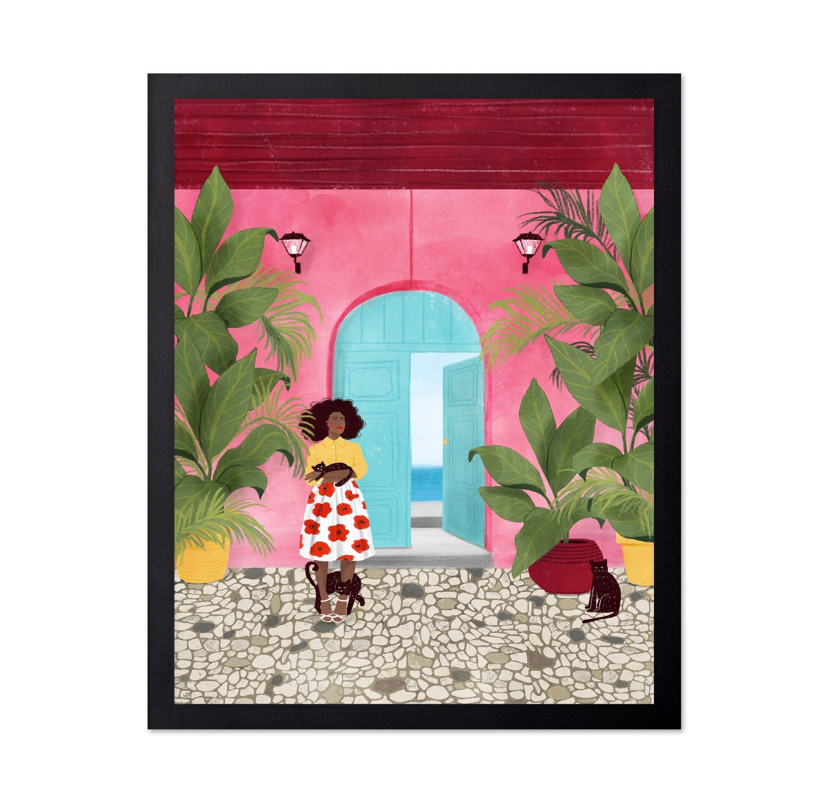 Cartagena Tropical Door Scene
