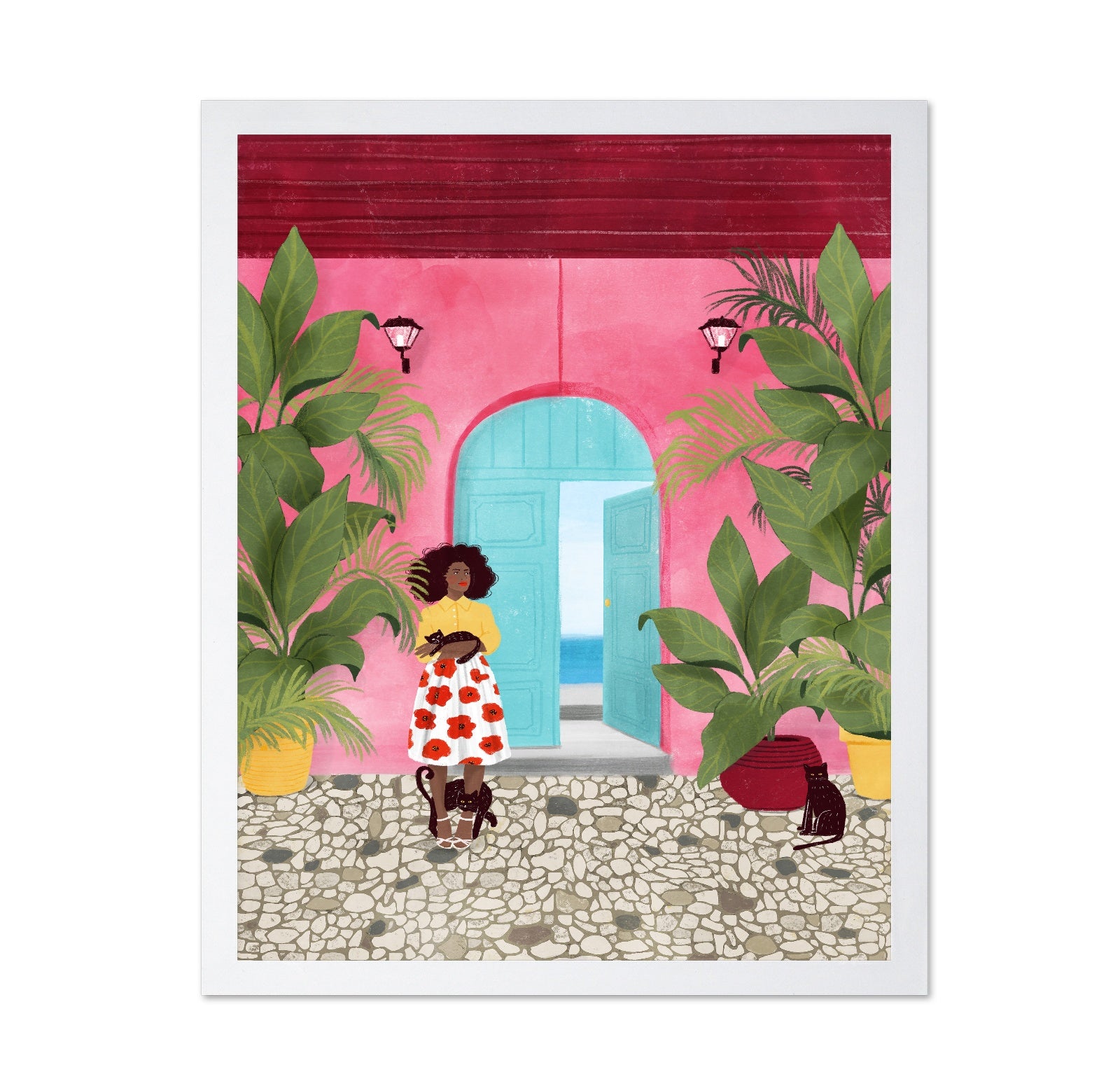 Cartagena Tropical Door Scene