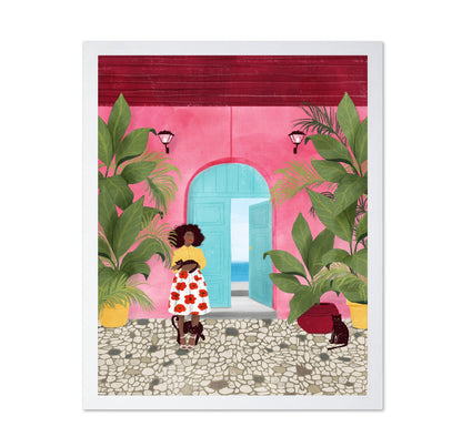 Cartagena Tropical Door Scene