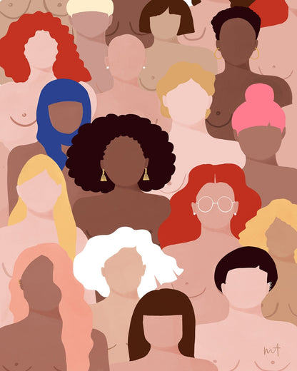 Women Unity Portrait Art