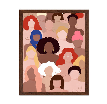 Women Unity Portrait Art