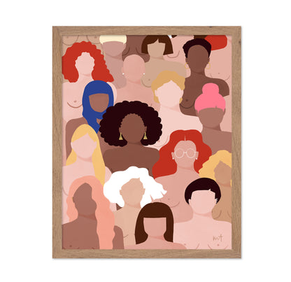 Women Unity Portrait Art