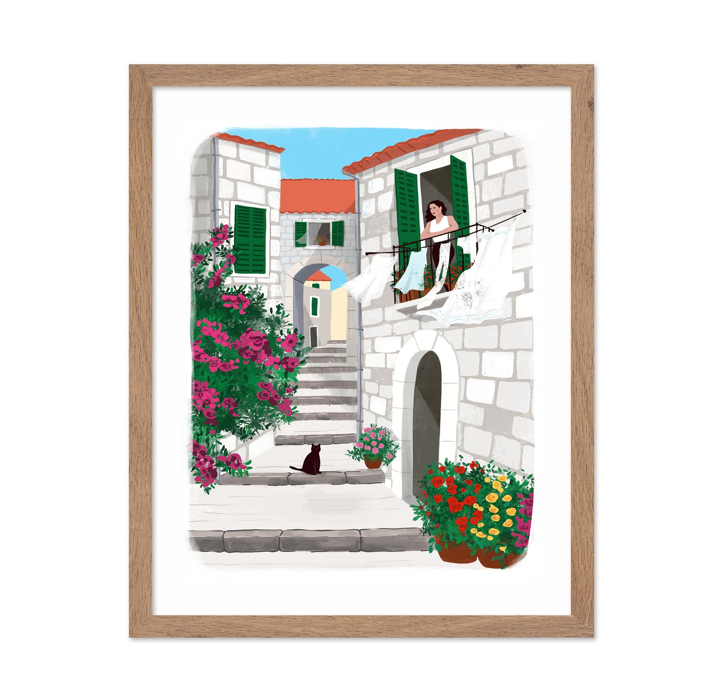 Mediterranean Balcony Scene