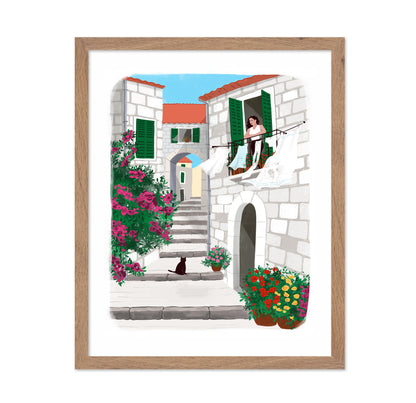 Mediterranean Balcony Scene