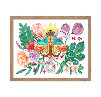 Moth & Snake Floral