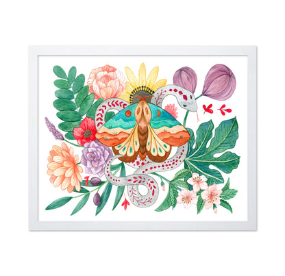 Moth & Snake Floral