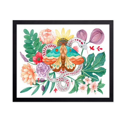 Moth & Snake Floral
