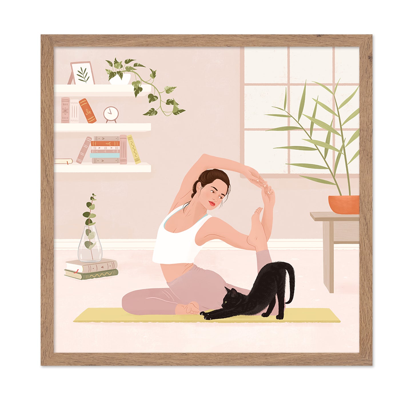 Morning Stretch with Cat