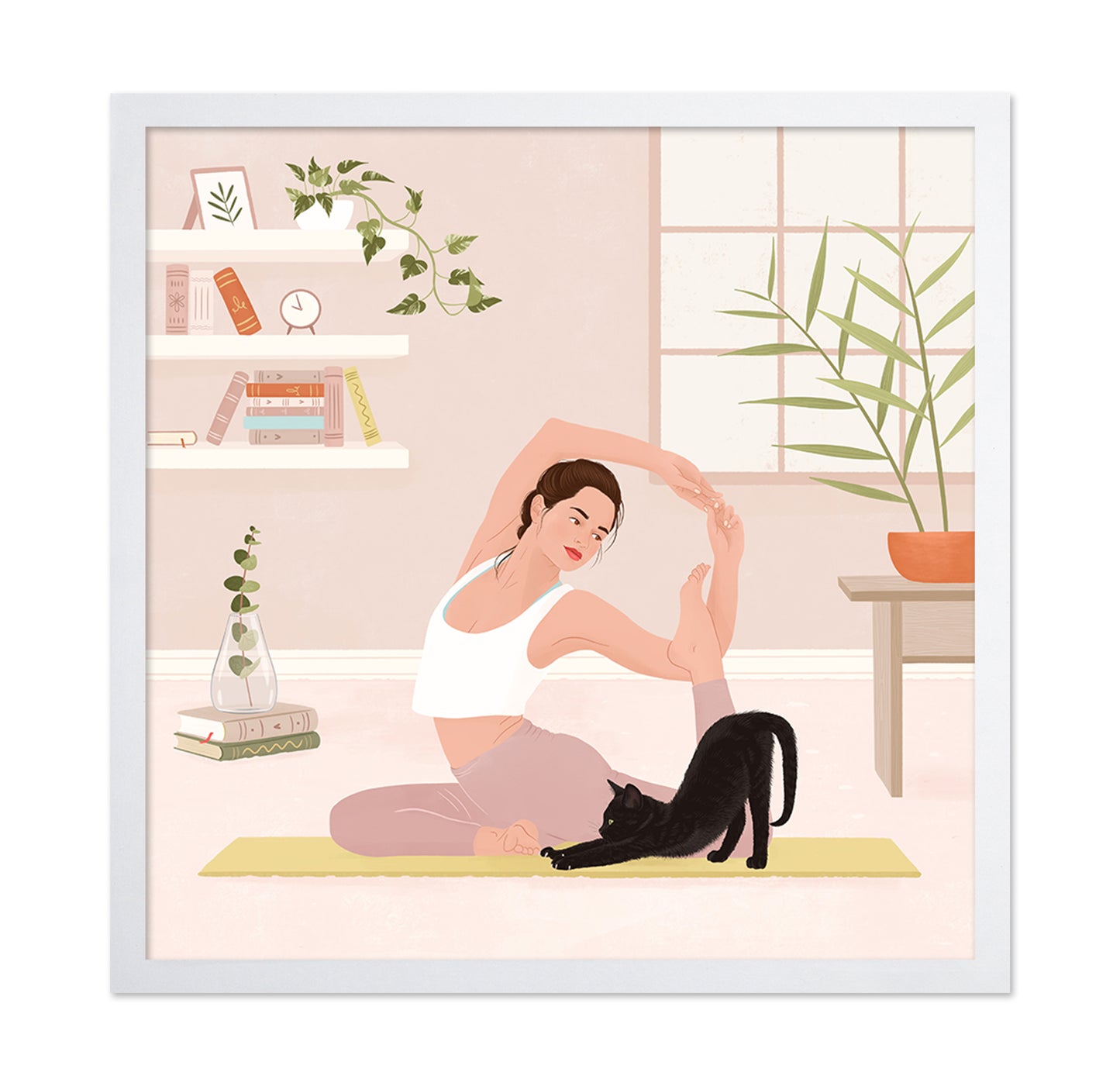 Morning Stretch with Cat
