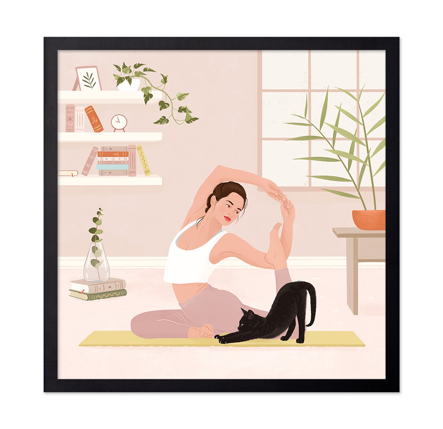 Morning Stretch with Cat