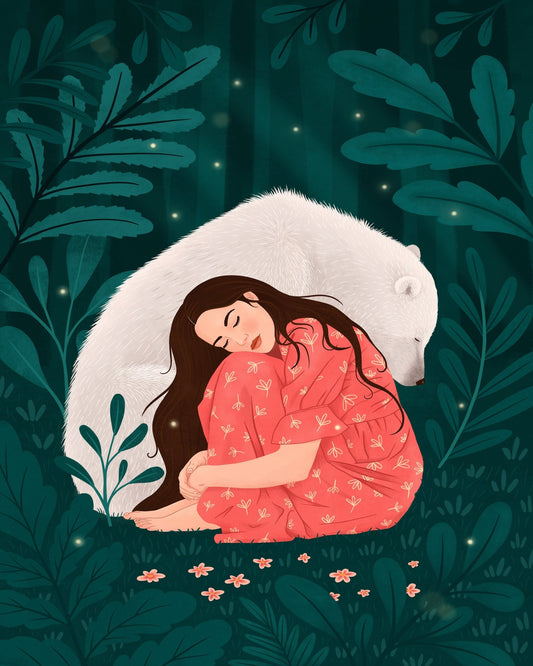 Girl with Polar Bear