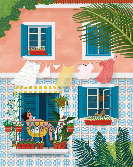 Lisbon Balcony Life