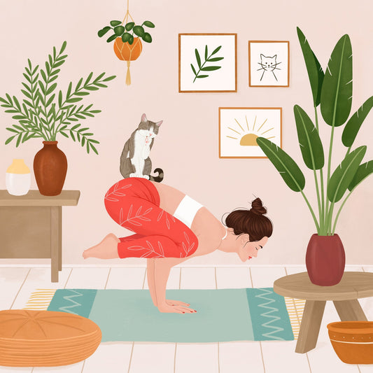 Cat Yoga Balance