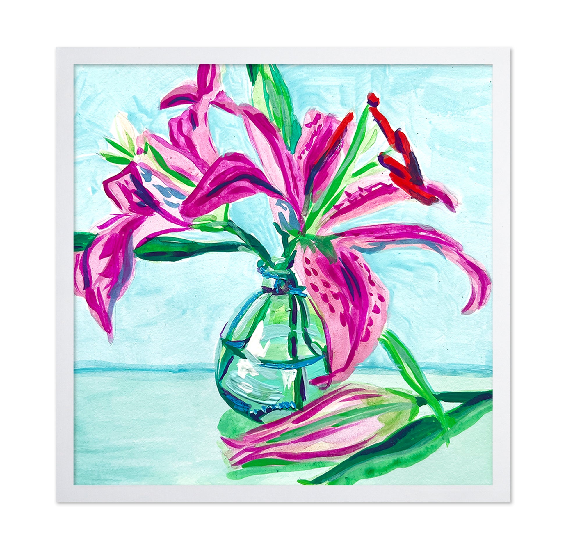 Pink Lilies