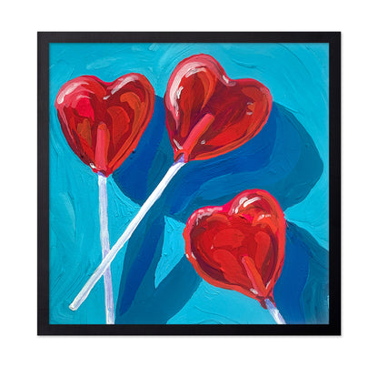 Heart Lollipops