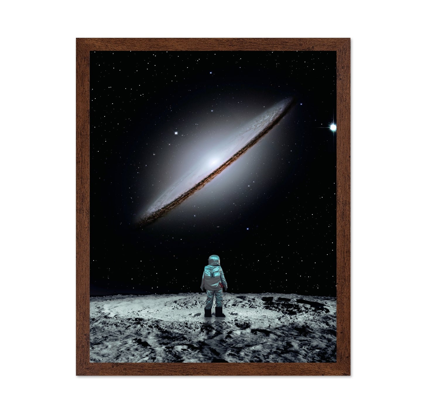 Astronaut Facing Galaxy