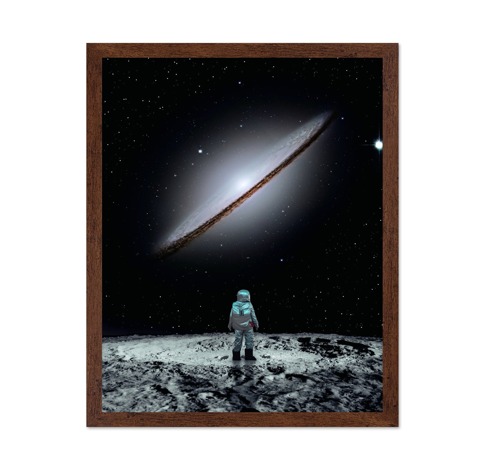 Astronaut Facing Galaxy