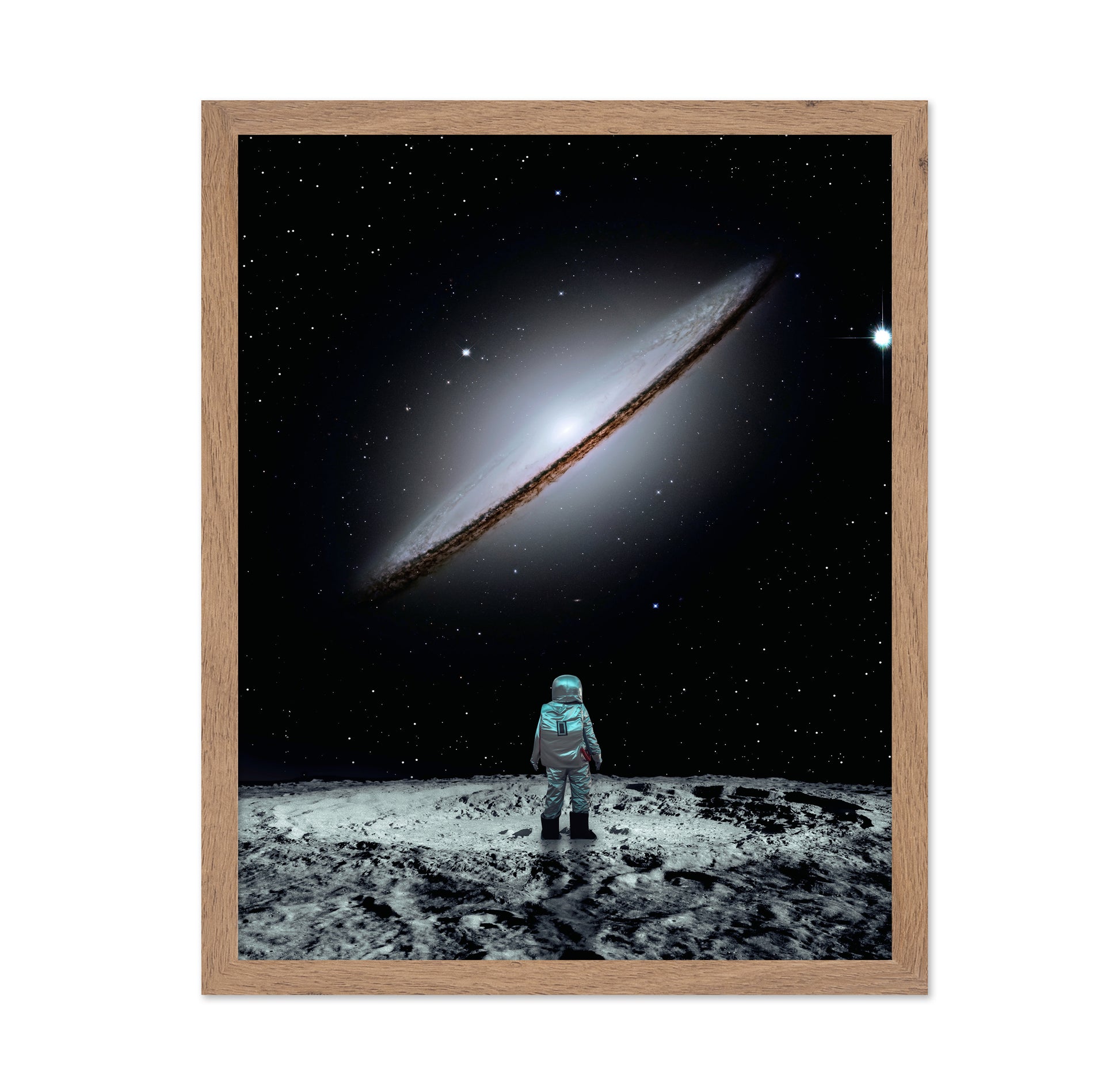 Astronaut Facing Galaxy