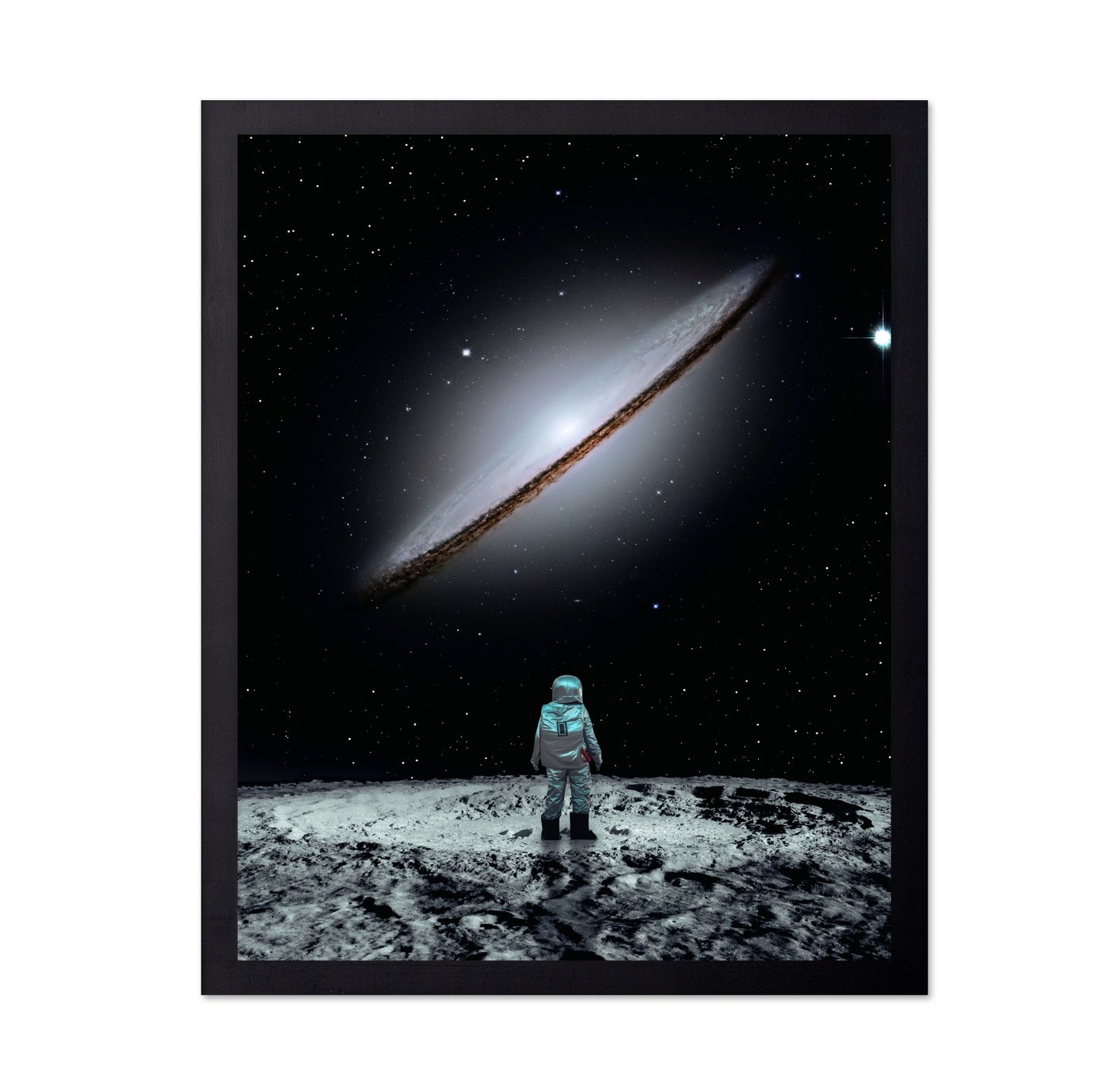 Astronaut Facing Galaxy