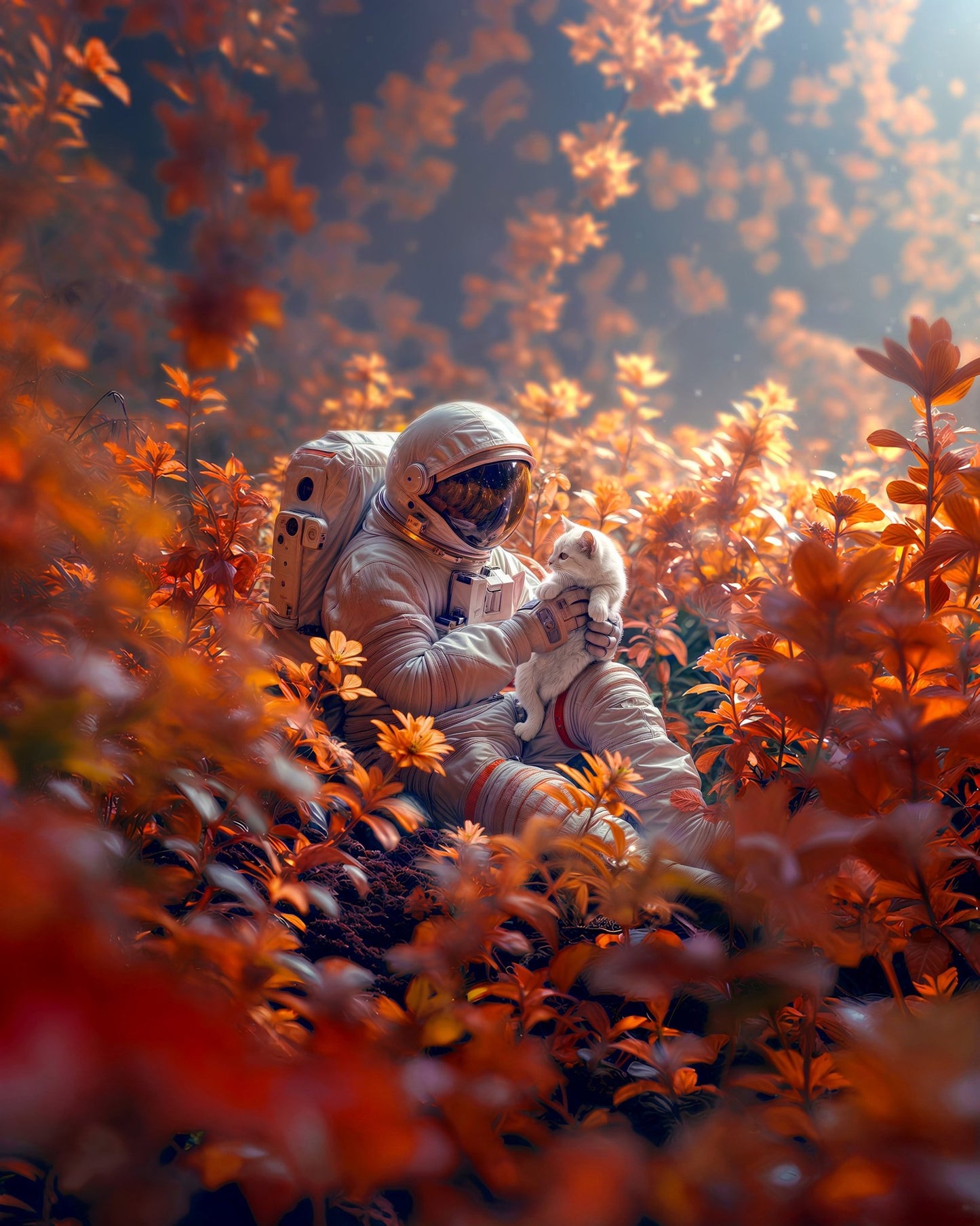 Astronaut With Cat