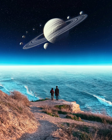 Saturn Above The Sea