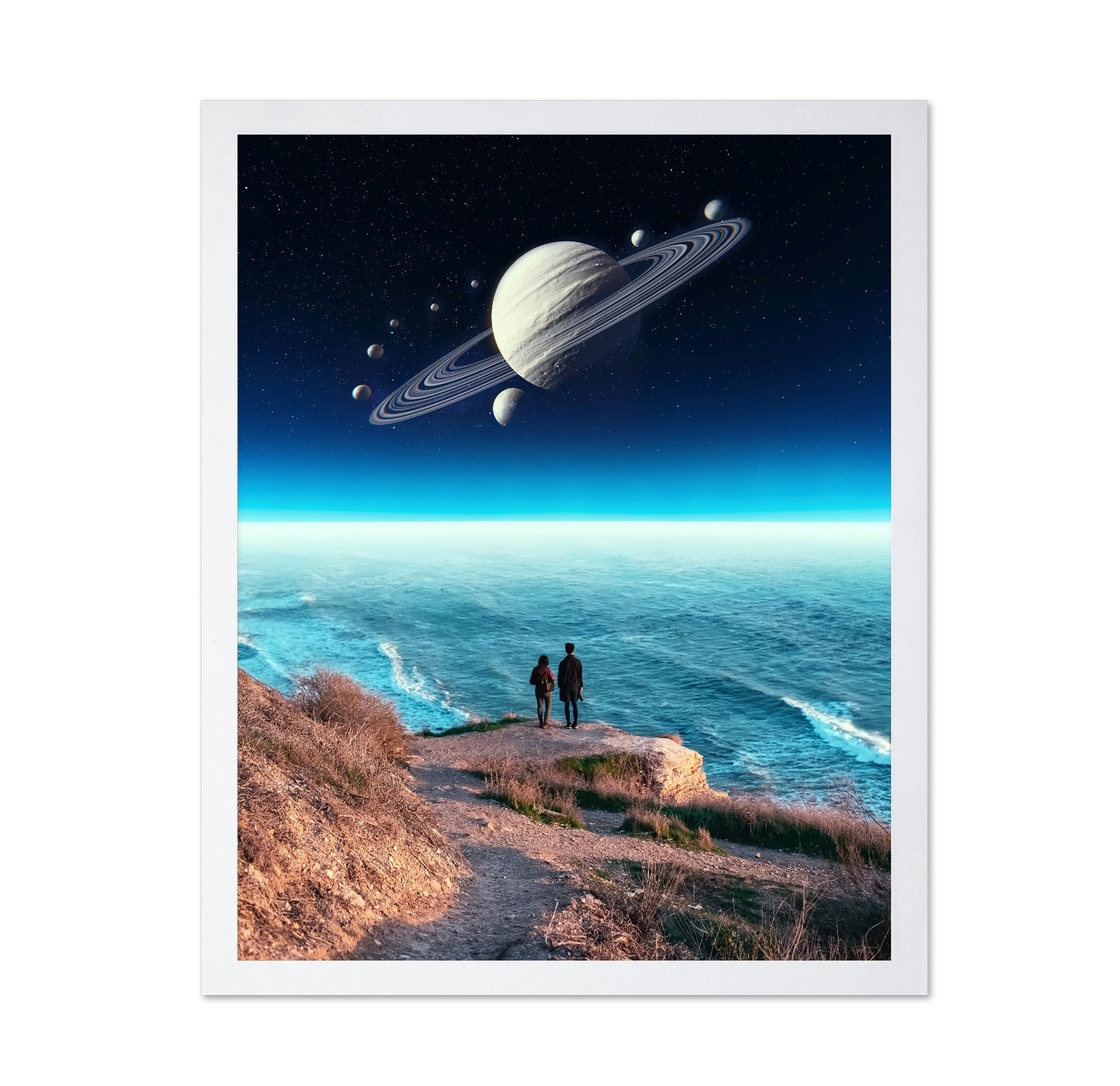 Saturn Above The Sea