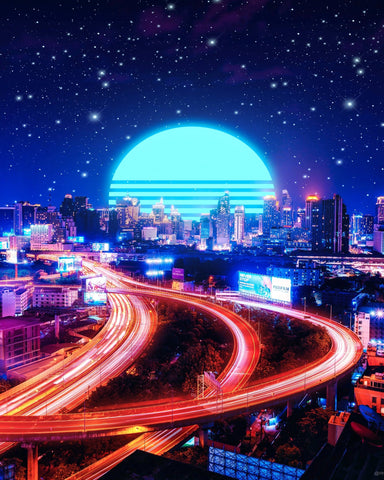 Neon Bangkok Skyline