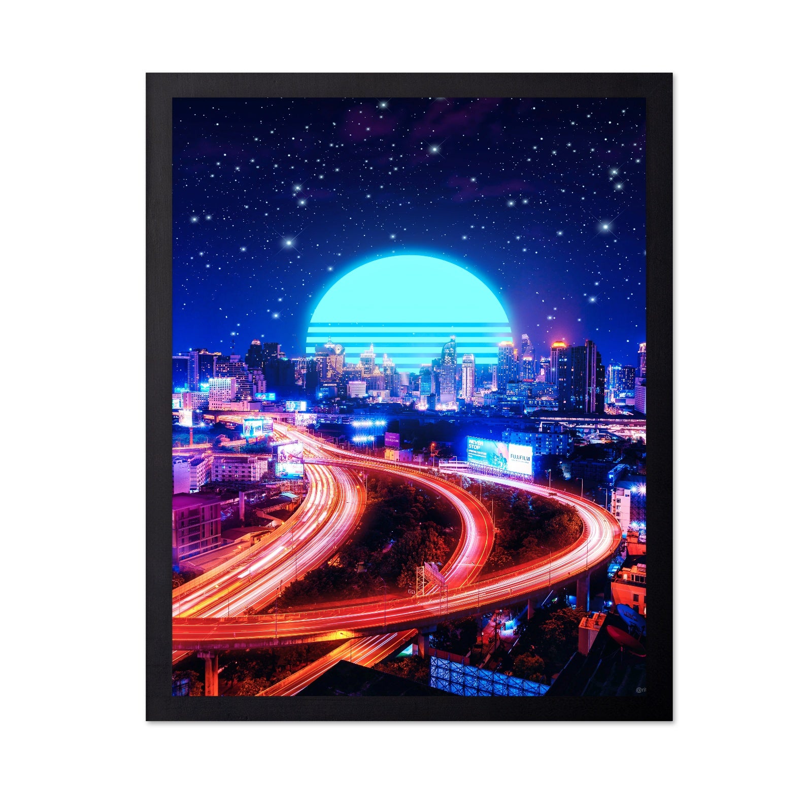 Neon Bangkok Skyline