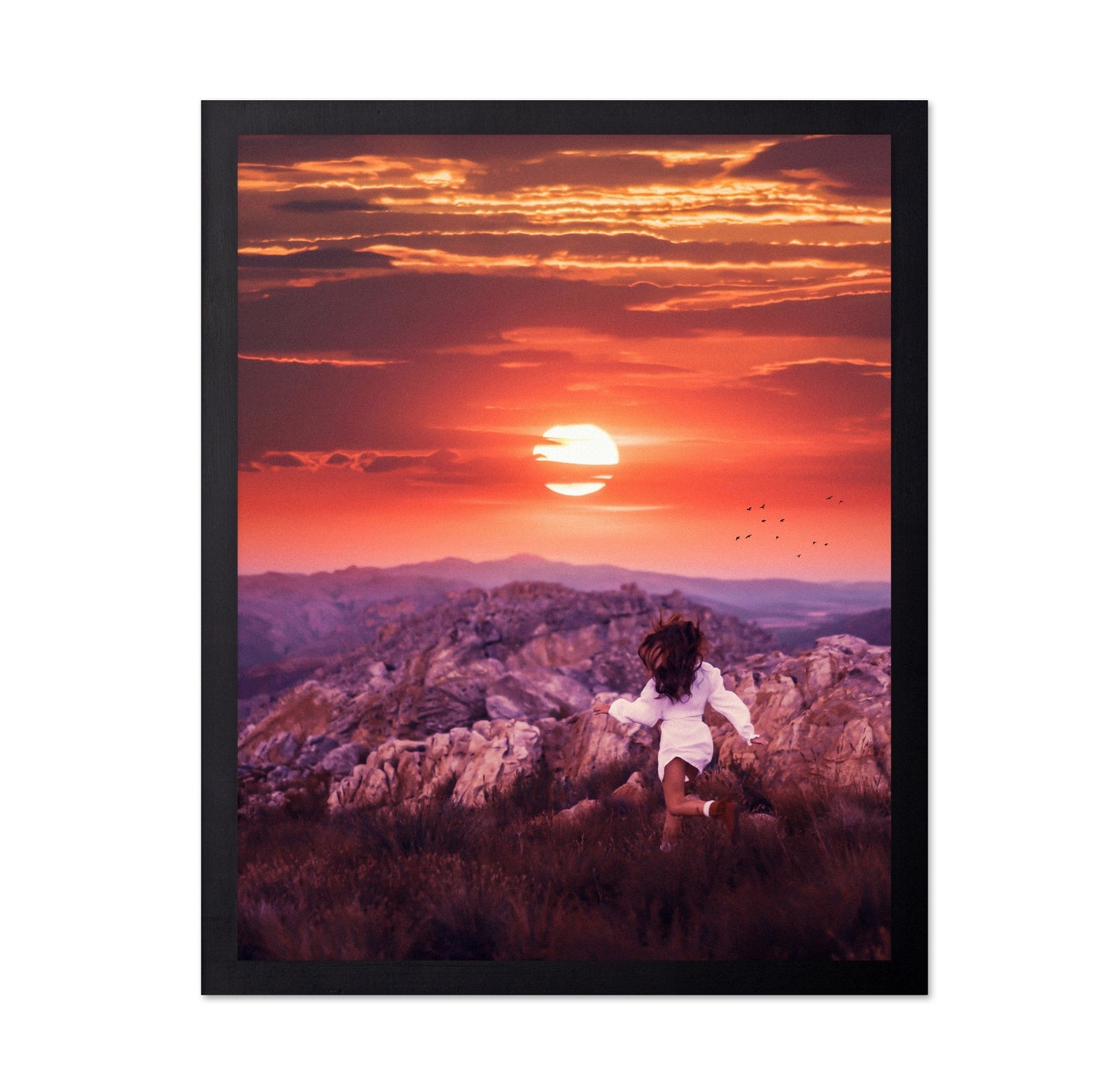 Running Into Sunset
