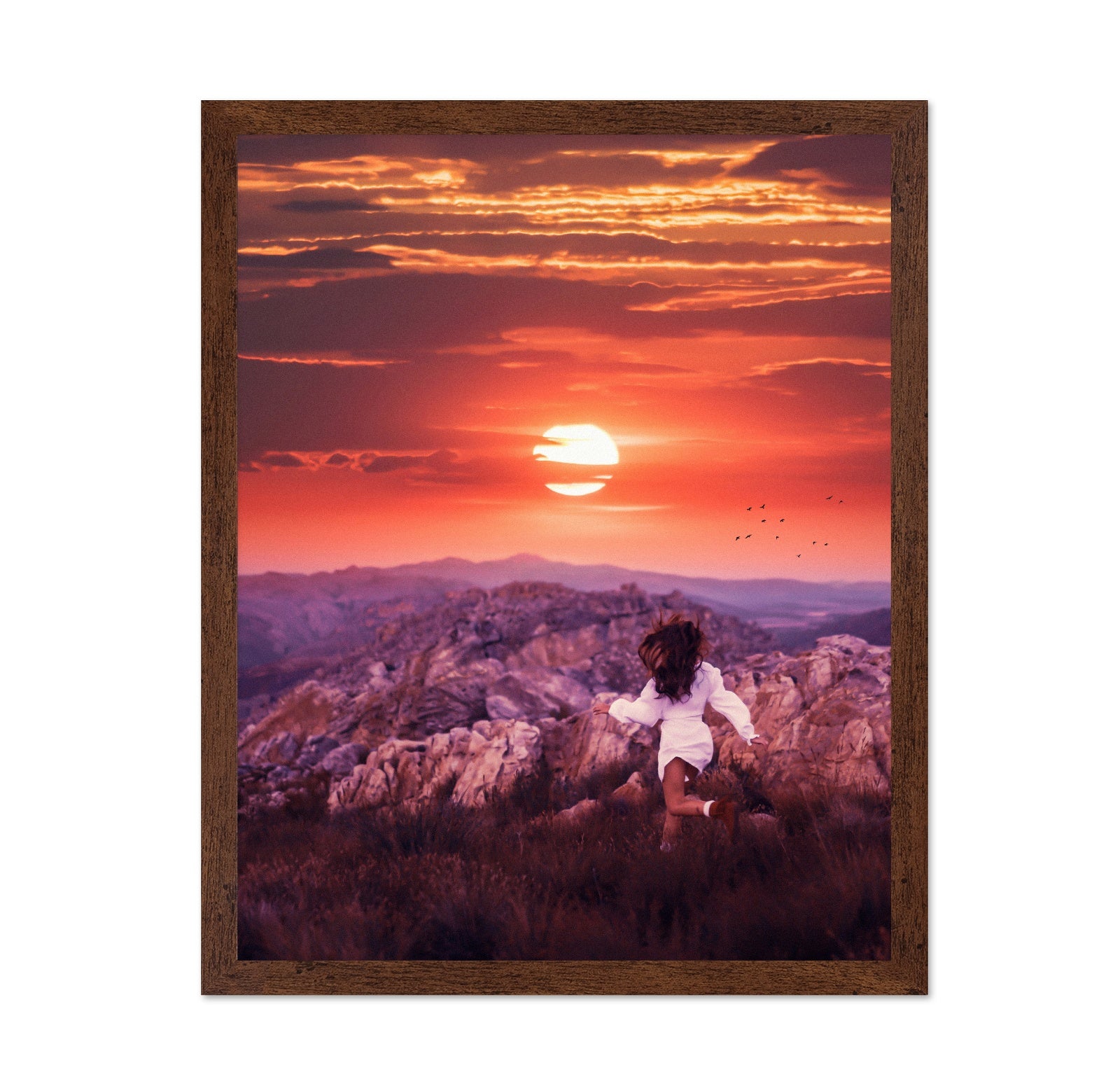 Running Into Sunset