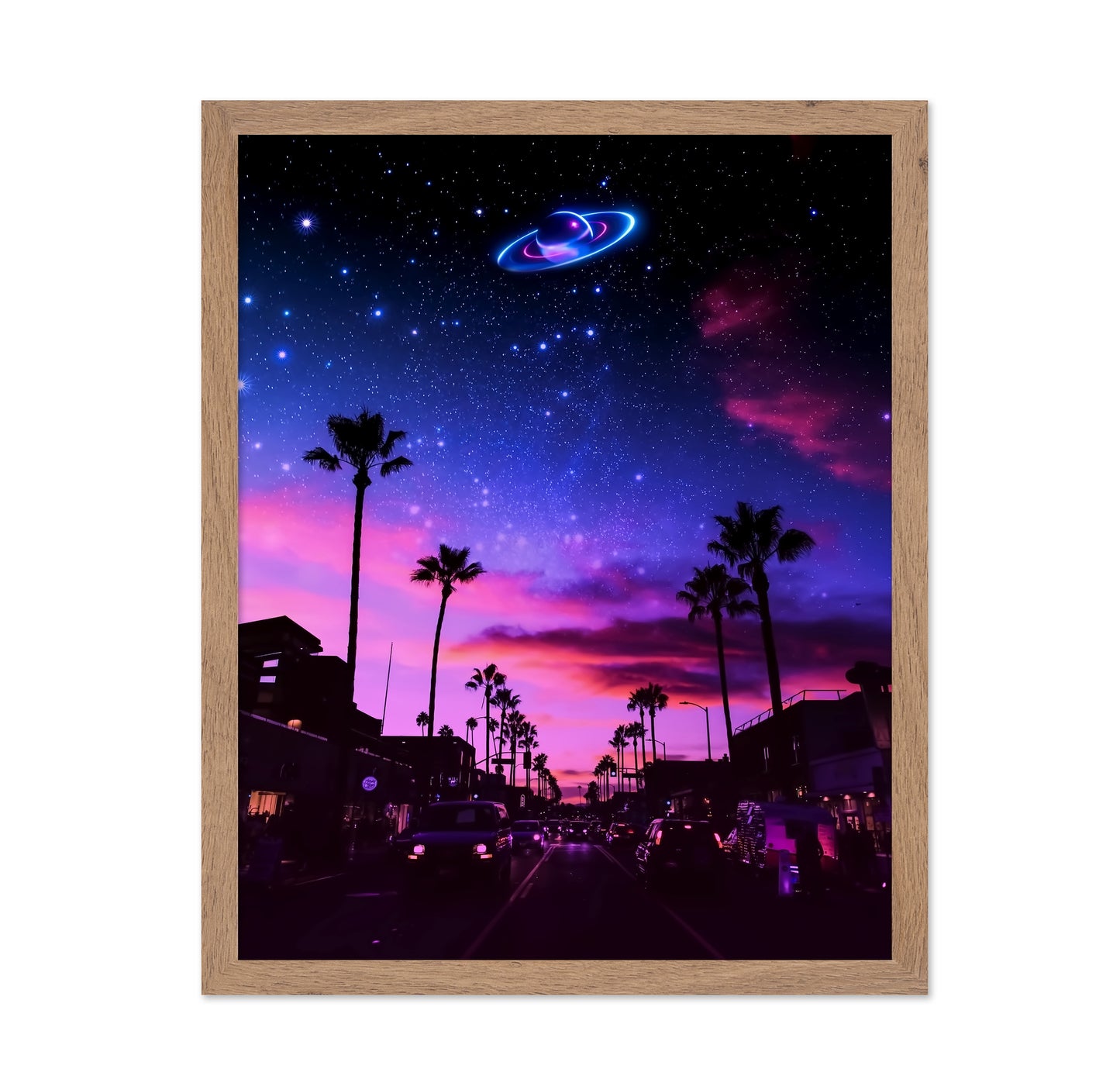Neon Cosmic Night