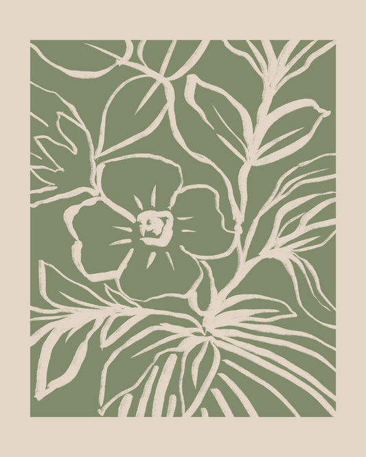Minimal Botanical Sketch