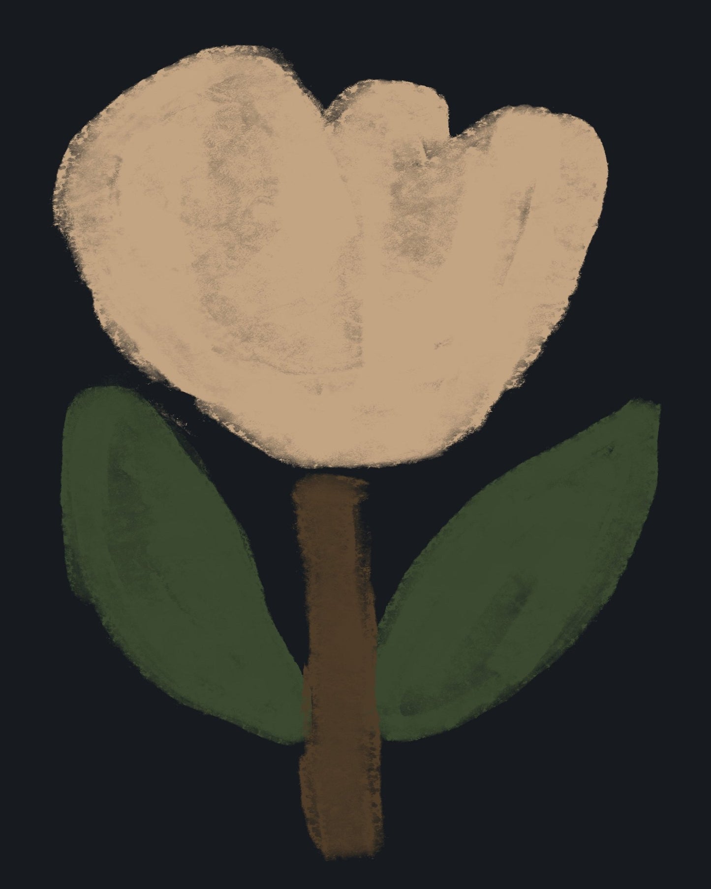 Moody Tulip Painting