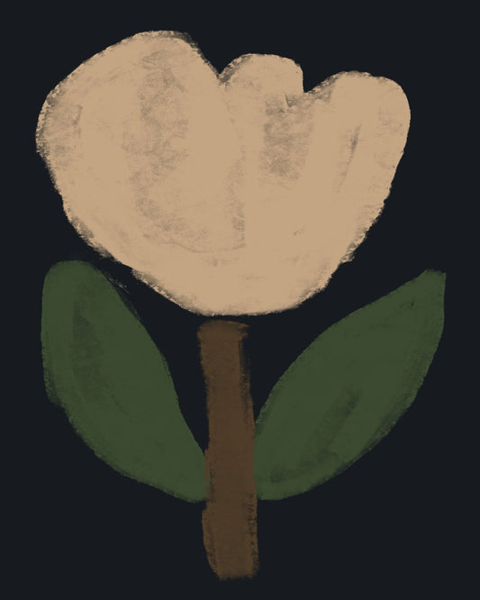 Moody Tulip Painting
