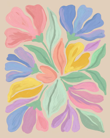 Colorful Pastel Floral Bouquet