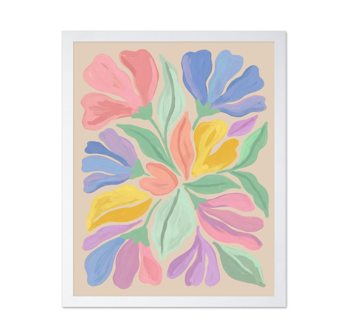 Colorful Pastel Floral Bouquet