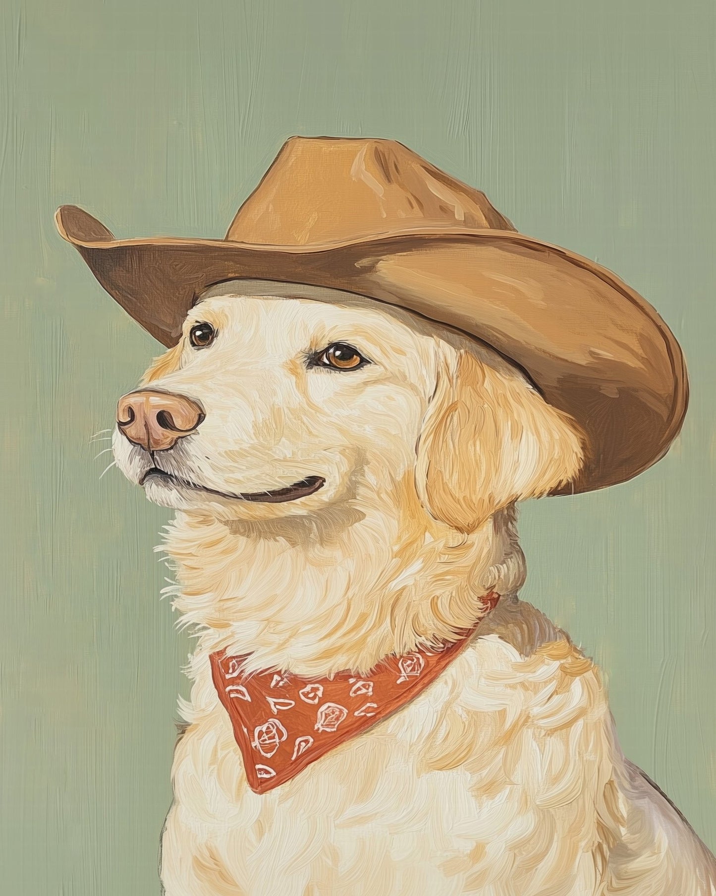 Cowboy Dog Portrait No1