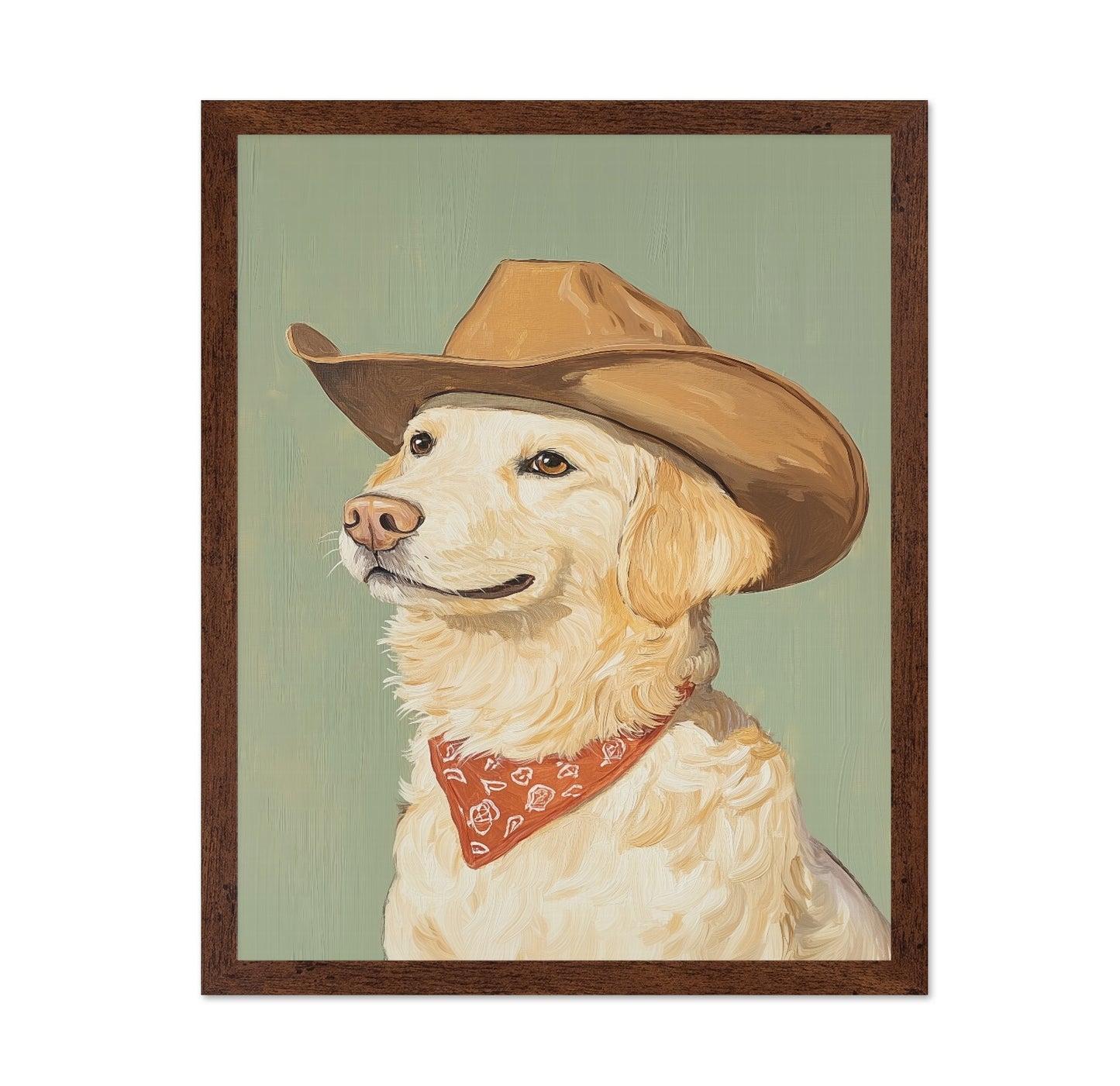 Cowboy Dog Portrait No1