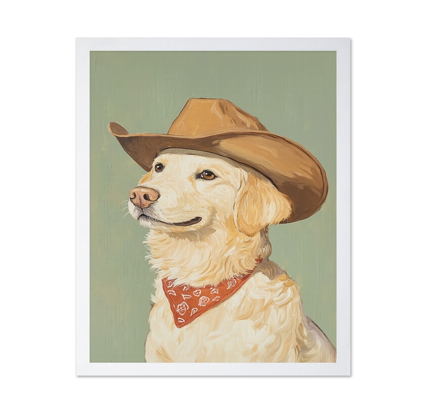 Cowboy Dog Portrait No1