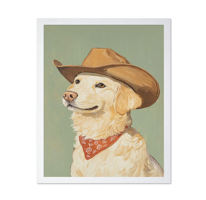 Cowboy Dog Portrait No1