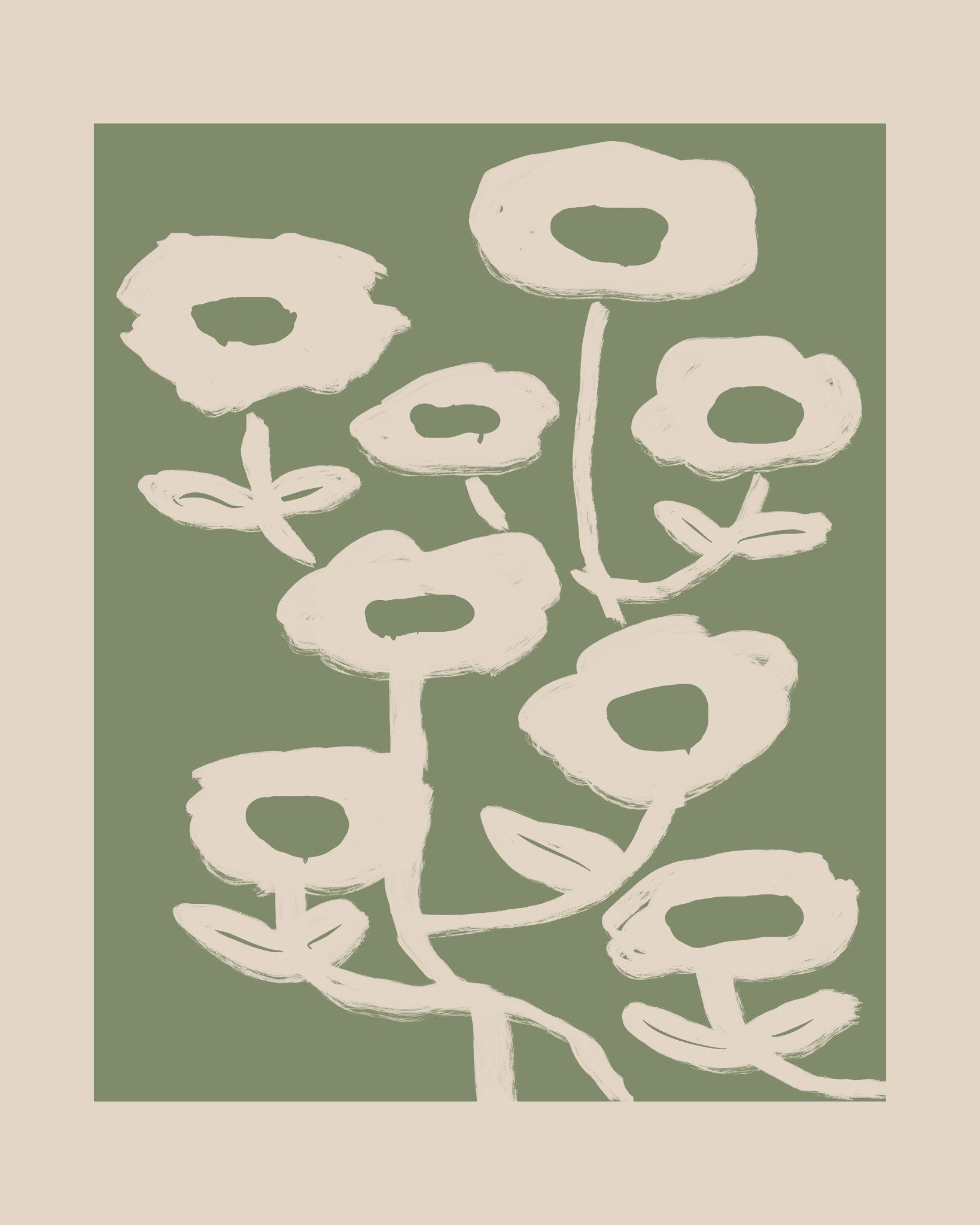 Abstract Floral Shapes No1